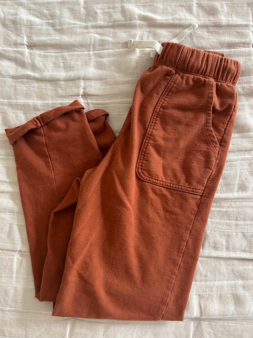 Little Co Lauren Conrad Rust Oeko-Tex Organic Cotton Cuffed Pants Rust
